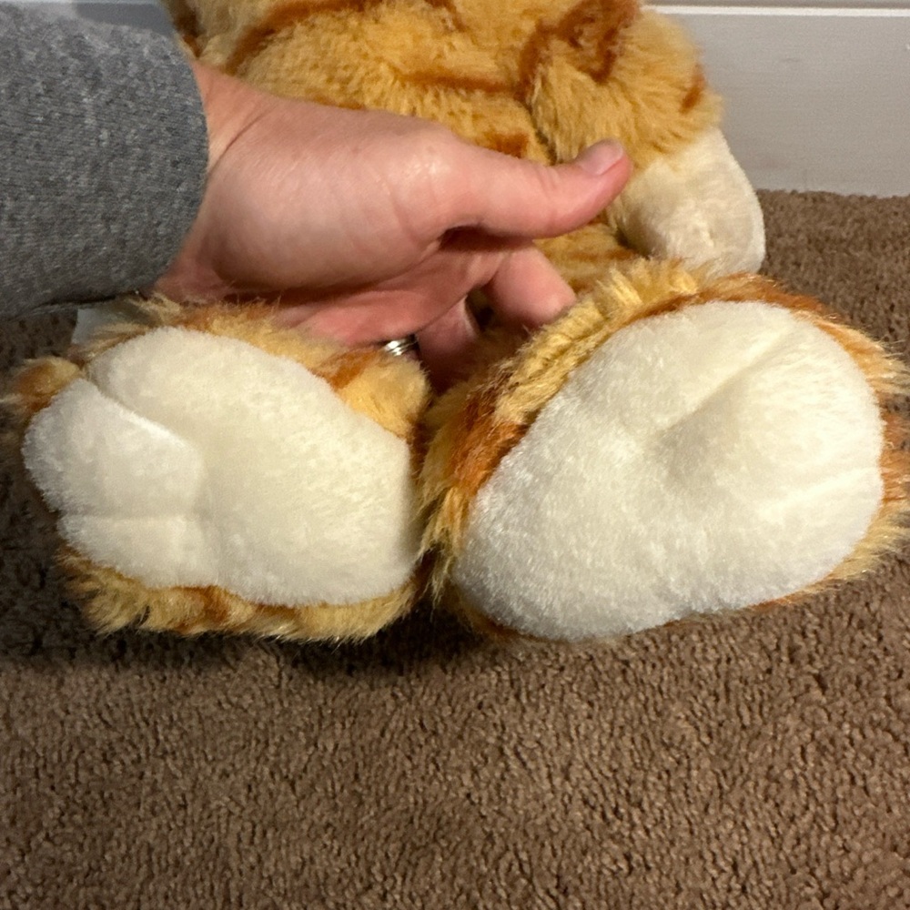 Build A Bear BABW Vintage Tabby Cat Plush Stuffed Animal Orange Stripes Retired - Picture 7 of 12